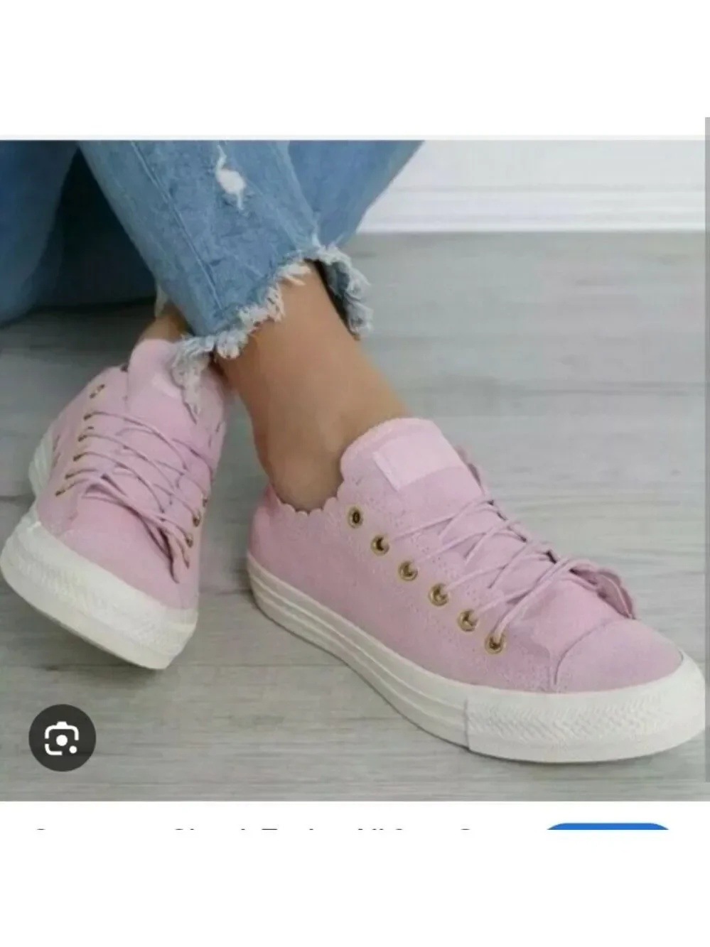 Converse CTAS Ox Pink Foam Gold Egret Shoes NWOB